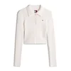 Tommy Jeans Pulover ESSENTIAL bela