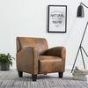 Sofa fotelja smeđa 70x69x72 cm umjetna koža brušena koža