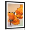 Plakat s paspartujem cvetovi v orientalskem stilu - 30x45 no frame