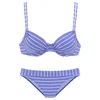 VIVANCE Bikini svetlo modra / bela