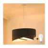 Brilagi - LED luster na sajli LYRA 1xE27/15W/230V siva/bela