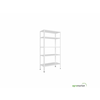 Anemos Metalna polica CROSSER 180 x 90 x 30 cm 5 x 70 kg, Bela