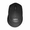 Logitech M330 SILENT PLUS Miš, Bežična RF, Mehanička, 1000 DPI, Crni