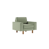 ATELIER DEL SOFA 1-Seat Sofa Sparrow 1 Sea Green Walnut