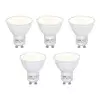 Komplet 5 LED žarnic GU10 s senzorjem mraka 5W 380lm 2700K