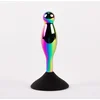 Booty call L metal plug- rainbow