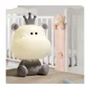 ONLI - LED prigušiva dečija noćna lampica PUPPIES LED/3W/230V 25 cm nilski konj/siva