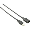 Renkforce USB 2.0 pasivni podaljšek [1x USB 2.0 vtič A - 1x USB 2.0 vtičnica A] 10 m črn pozlačeni zatiči,
