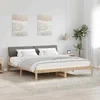 Okvir kreveta Smeđa i taupe 180 x 200 cm Masivna borovina
