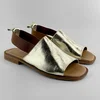 Mona Shoes Ženske sandale, Kožne, Zlatne boje