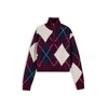 Tommy Jeans Pulover marine/vinsko rdeča/off-bela