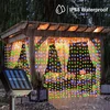 Solarne dekorativne lampice zavesa šarena 3x3m