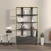 Conceptum Hypnose Polica 93,6x160x31,5cm Crno-Mermer