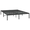 Metalni okvir za krevet crni 140x200 cm