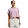 Ženska majica Under Armour Rival Boxy Tee Solid Mauve Pink/Pink Fog S