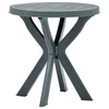 Vidaxl Bistro miza zelena O70 cm plastika