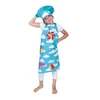 4-piece kitchen set for kids, cotton, Aqua - Tiseco