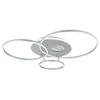 Globo 48466-54A-LED prigušiva plafonska svetiljka INVERTINA 54W/230V 90x70 cm srebrna + daljinski upravljač