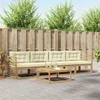 Set vanjskih sofa s jastukom 4 pcs Bijela i krem