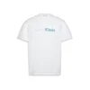 Calvin Klein Majica golobje modra/bela/off-bela