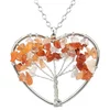 Ogrlica Tree Heart - Narančasta KP28415