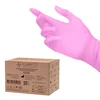 Diagnostične nitrilne rokavice All4med za enkratno uporabo roza M 10 x 100 kos