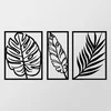 Wallity Zidna dekoracija Leaf 2, 80x38cm, Crna