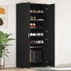 Ormar za cipele Crna 80 x 39 x 178 cm Konstruirano drvo