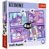 TREFL Puzzle 4u1 Kuromi Day 34676 - 54/ 48/ 35/ 70 delova