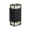 Zidna lampa crna 2xGU10 IP65