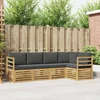 Set vanjskih sofa 5 pcs Bijela i antracit 245 x 126,5 x 73 cm