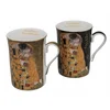ELEGANTEN KOMPLET PORCELANSKIH SKODELIC ZA KAVO IN ČAJ 2 X 300 ML