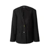 SOAKED IN LUXURY Blazer Sus, črna