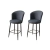 Hanah Home Set 2 barske stolice Crna