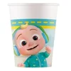 shumee Papirnati kozarčki Cocomelon, 200 ml, 8 kosov.