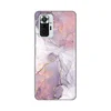 Silikonska maska za Xiaomi Redmi Note 10 Pro/10 Pro Max Pink Marble Print šarena