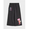 Sinsay - Pamučne wide leg pantalone Sonic the Hedgehog - tamno siva