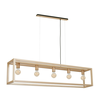 Luster na sajli LEGNO 5xE27/60W/230V