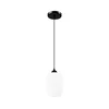 Luster na sajli HARMA 1xE27/15W/230V O 14 cm bela/crna