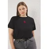 Trendyol Curve Ženska majica Tbbss25Bf00015, Crna
