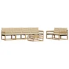 Set vanjskih sofa 7 pcs Bijela i bež 79 x 79 x 37 cm