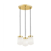 Argon 6164 - Luster na sajli PASADENA 3xE27/15W/230V zlatna/bela