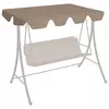 vidaXL Streha za vrtno gugalnico taupe 150/130x70/105 cm