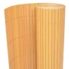 Vidaxl Dvostranska vrtna ograja PVC 90x300 cm rumena