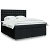 vidaXL vidaXL Box spring postelja z vzmetnico črna 180x200 cm blago, (21308721)