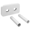 WICHER pokrivna rozeta za sredinski priključek 50 mm, bela - Bela - 120x70 mm - Bruckner - 24 - Medeninasti - 120 - 70 - 12 - 14