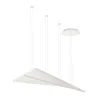 Vibia LED viseča svetilka RHYTHM, bela, 189 x 47 cm 927, z možnostjo zatemnitve - Dnevna soba/jedilnica - Dizajn - Kovina