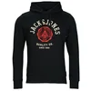 Jack & Jones Puloverji JJELOGO SWEAT HOOD 2 COL Črna