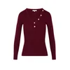 Morgan Bluza 261-MBANBIN Bordo rdeča Slim Fit