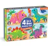 Mudpuppy Puzzle Dinozavri set 4 v 1